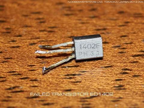 Failed transistor ED1402