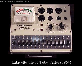 Lafayette TE-50 Tube Tester: click here for larger image