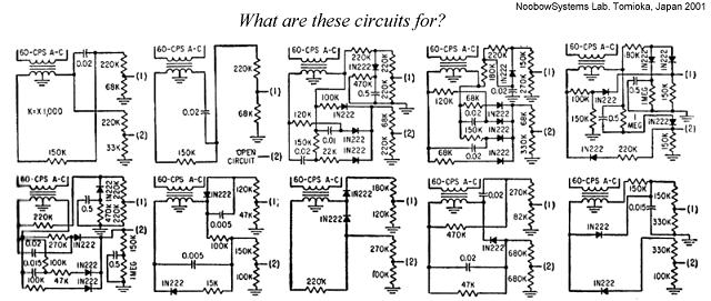 What are these circuits for? Click here for (slightly) larger image