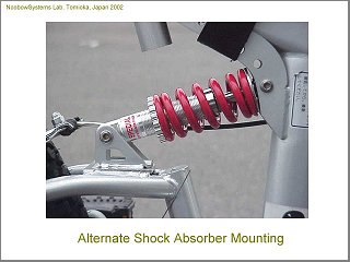 Alternate shock absorber mounting