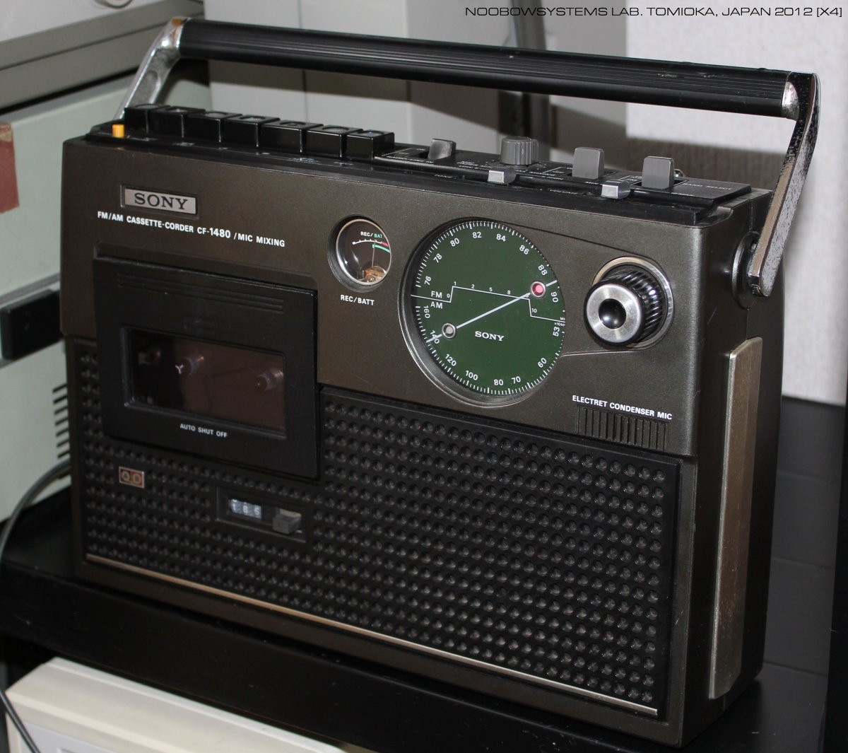 グランドセール SONY ソニー CASSETT-CORDER スタジオ CF-1480 ラジオ 