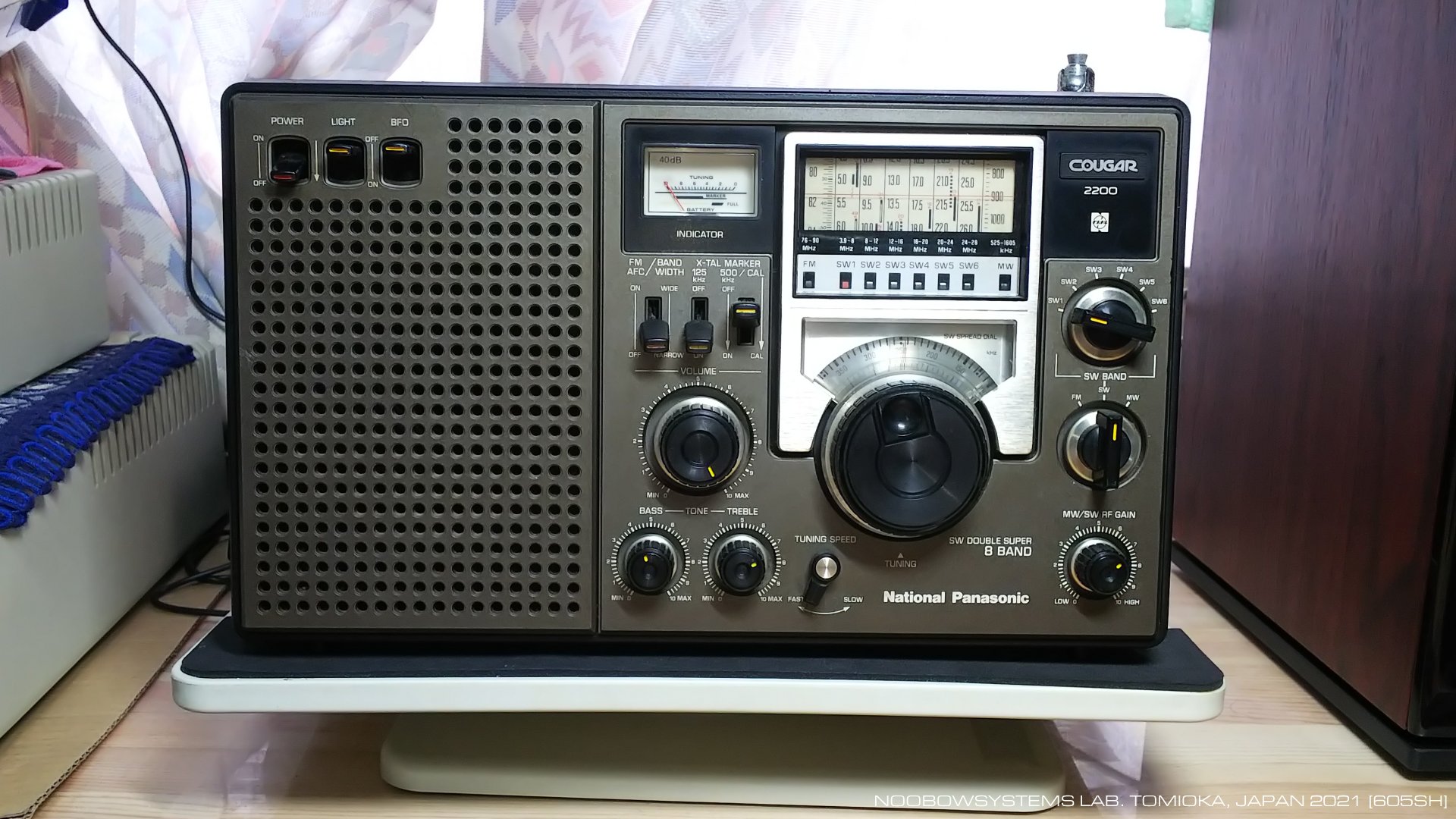名機 ジャンク扱い BCLラジオ ナショナル クーガ RF-2200 FM/SW/MW 8