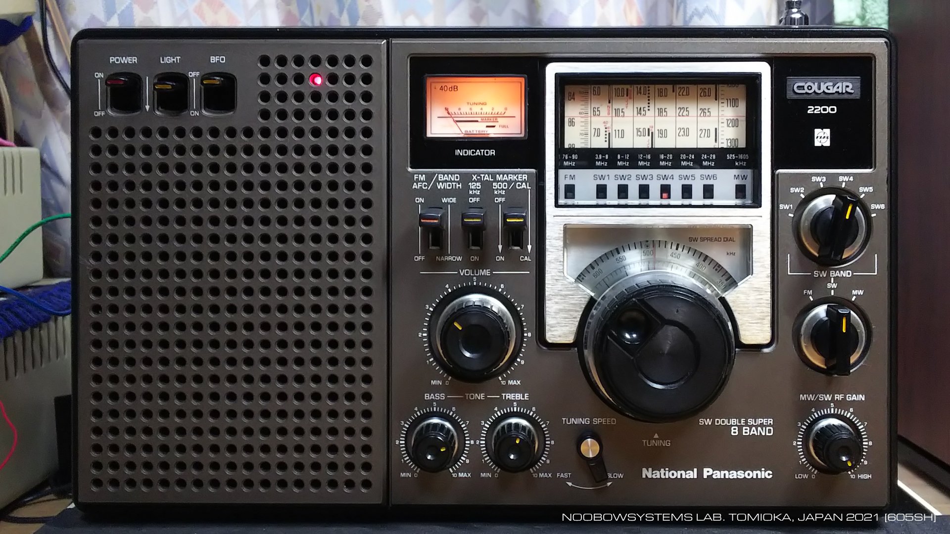 4年保証』 Panasonic National COUGAR ラジオ RF-2200 ラジオ・コンポ ...